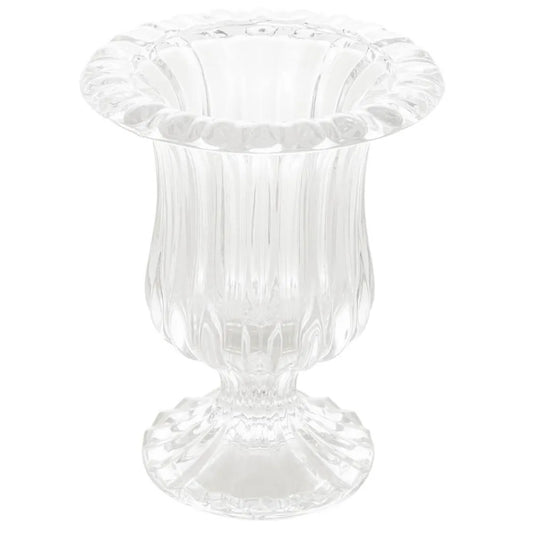 Vaso de Vidro Decorativo Lyor Renaissance 14,5 x 11,5 cm – Transparente, Elegante e Versátil para Decoração e Arranjos Florais