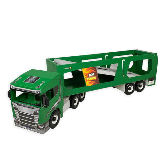 Carreta Cegonha de Madeira Alf Brinquedos – Cores Variadas e Sustentável