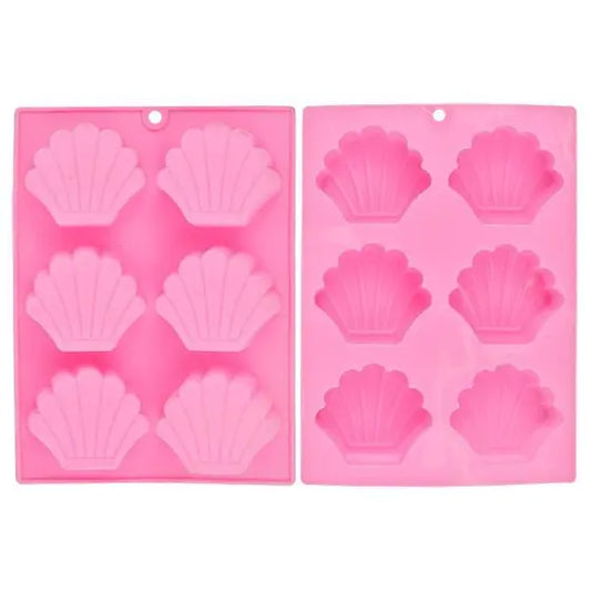 Forma de Silicone Concha 6 Cavidades Art House - Cores Sortidas | Flexível e Resistente