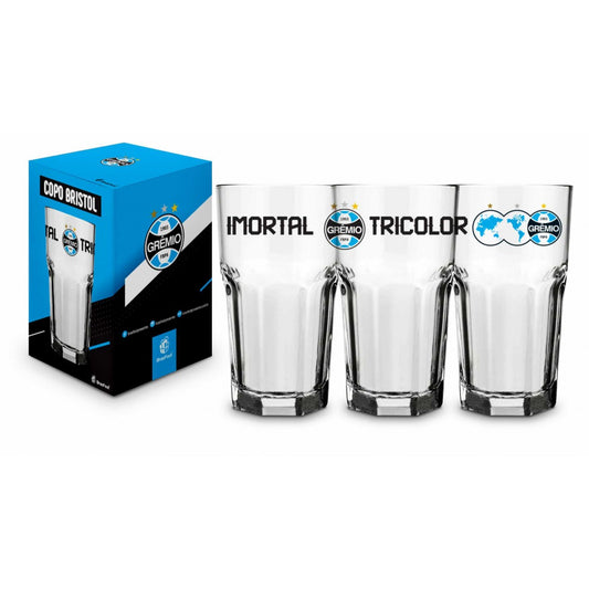 Copo de Vidro 520ml do Grêmio | Brasfoot Presentes