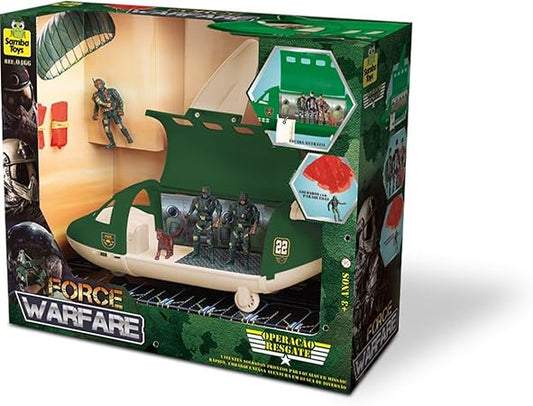 Avião Force Militar com Acessórios | Samba Toys