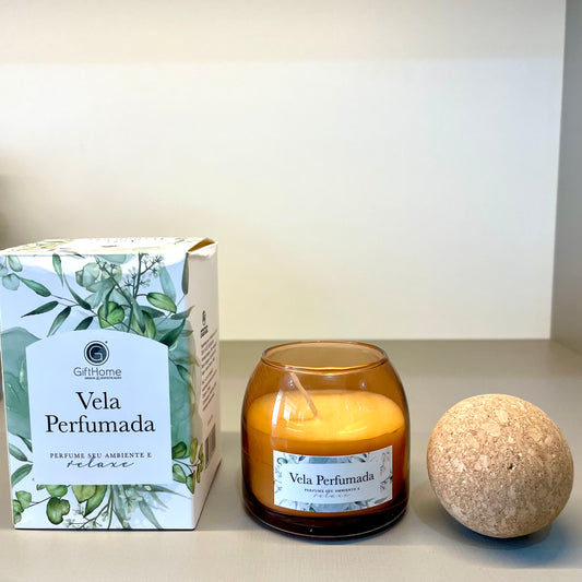 Vela Aromática com Rolha - Fragrância Suave e Relaxante | GiftHome