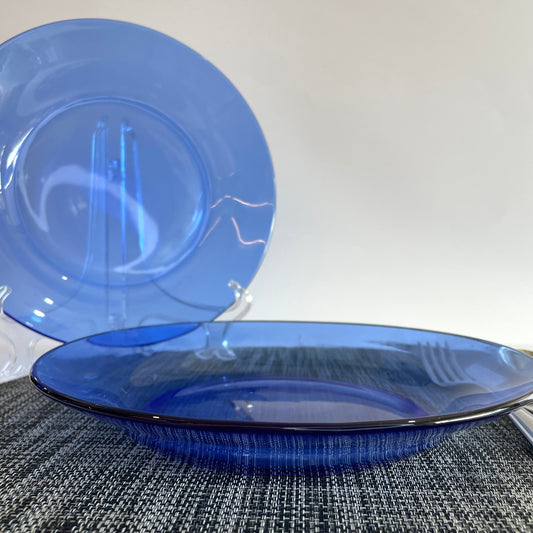 Conjunto de 10 Pratos Fundo 22,2 cm Oceano Duralex Vidro Temperado