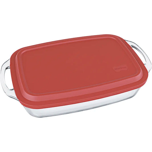 Assadeira Vidro Seletta 3,5 L com Tampa – Marinex Nadir | Forno & Micro‑ondas