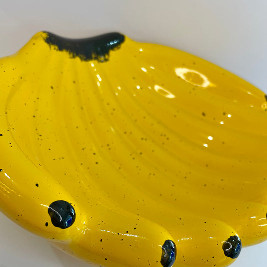Fruteira de Mesa 26 cm - Cacho de Banana | Cerâmica Alessandra