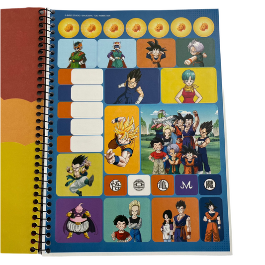 Caderno Dragon Ball Z 10 Matérias 160 Folhas Capa Dura | São Domingos