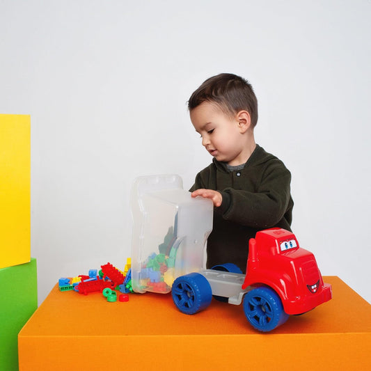 Caminhão Babytruck com 96 Blocos de Montar | GGB Brinquedos