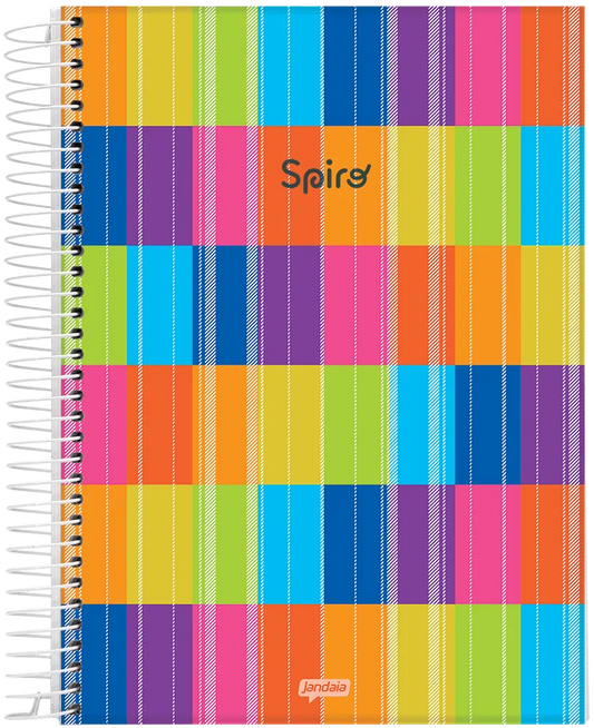 Caderno Spiro | Universitário Capa Dura 1 Matéria 80 Folhas | Jandaia