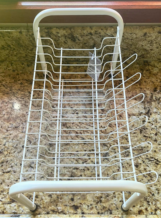 Escorredor de Louças Duplo Tubo de Aço Aramado Branco | Azzo Aramados