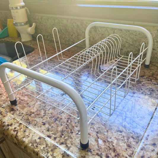 Escorredor de Louças Tubo Aço Arame Pintado Epóxi Branco | Azzo Aramados