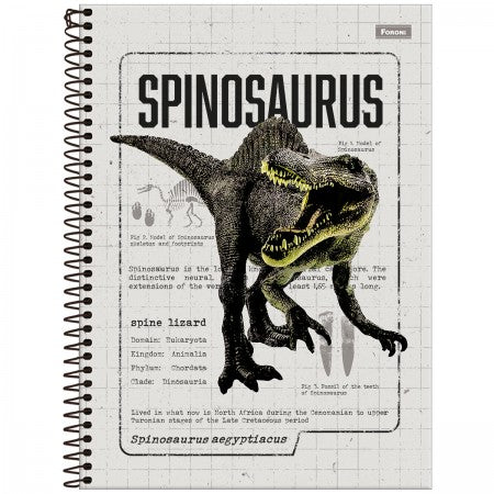 Caderno Dinossauros - Saurus Universitário 1 Matéria 80 Folhas Capa Dura - Foroni