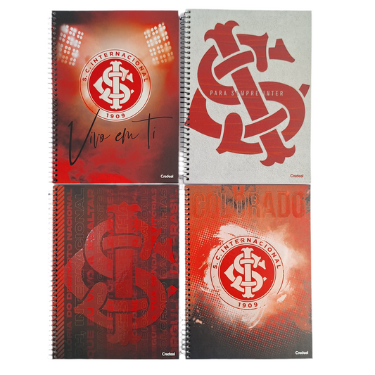 Caderno do Inter Uma Matéria Capa Dura 96 Folhas Credeal | Credeal