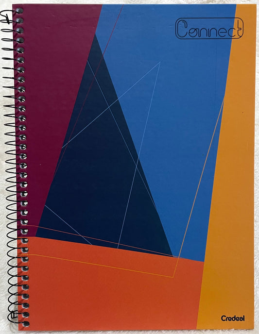 Caderno Universitário Credeal Connect 1 Matéria 80 Folhas – Capa Estampada e Espiral