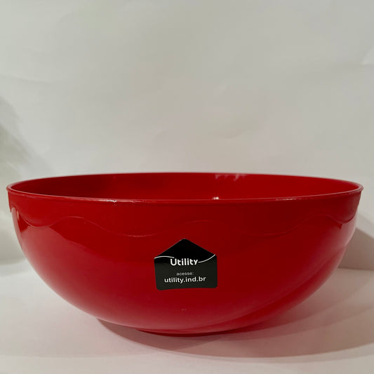 Saladeira de Plástico 2,5 Litros - Vermelho Bold | Utility