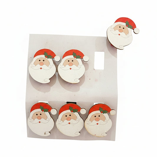 Kit 6 Prendedor Natalino Art Christmas – Conjunto Decorativo para Pendurar Cartões, Fotos ou Enfeites de Natal