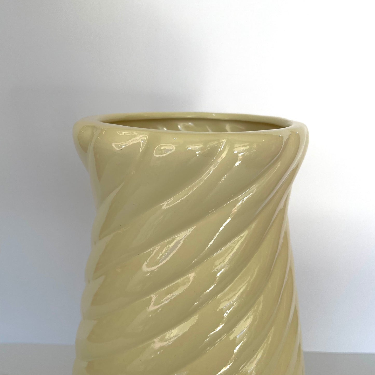 Vaso Lipe Cerâmica 25 cm - Bege | Cerâmica Alessandra