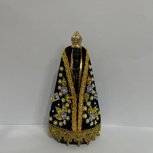 Imagem Nossa Senhora Aparecida 15 cm com Manto Bordado - Decoração