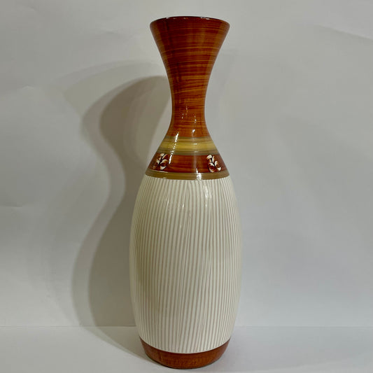 Garrafa Decorativa Oval de Cerâmica 30 cm | Cerâmica Judite