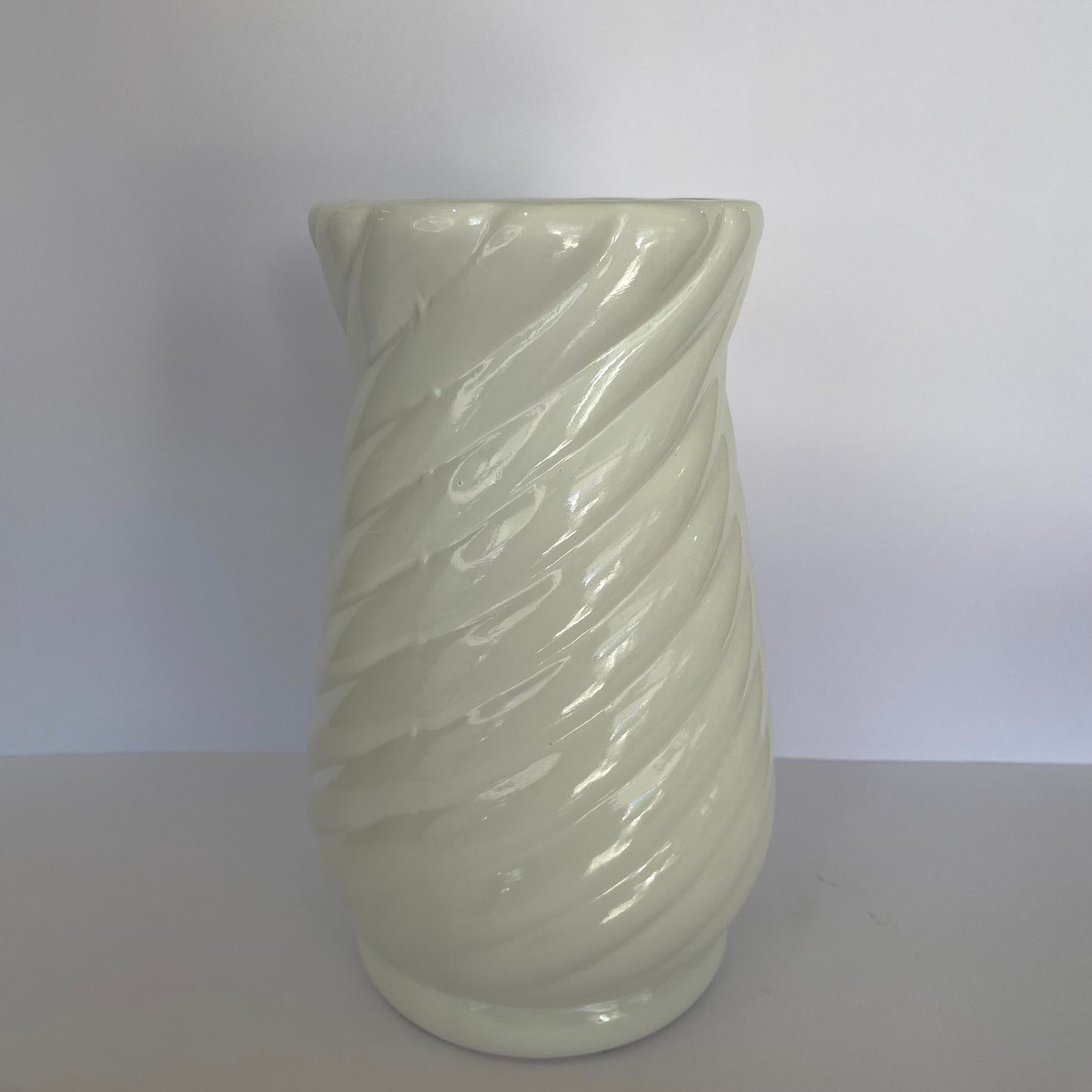 Vaso Lipe Cerâmica 25 cm - Branco | Cerâmica Alessandra
