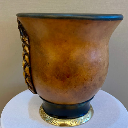 Cuia de Chimarrão de Porongo 11 cm Brasão do Rio Grande Do Sul | Eduardo Benites Cuias