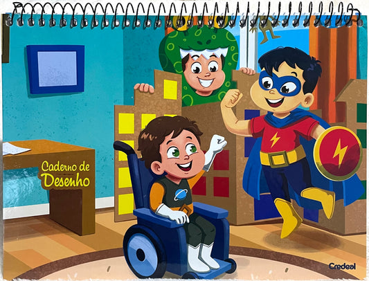 Caderno de Desenho Turma da Lala 60 Folhas | Credeal