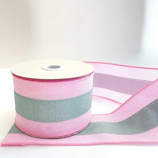 Fita Aramada Linho Costura Rosa 6,3 cm x 9,14 m – FlorArte | Decor & Laços Artesanato