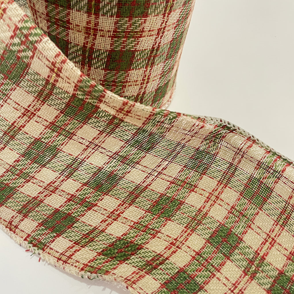 Fita Aramada Xadrez com Costura Colorida 10 cm x 9,14 m – FlorArte | Decoração & Artesanato