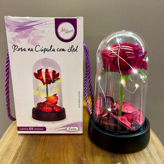 Rosa na Cúpula com LED | Art House