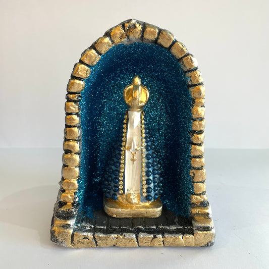 Imagem Nossa Senhora Aparecida na Capela – Gesso Artístico 15 cm