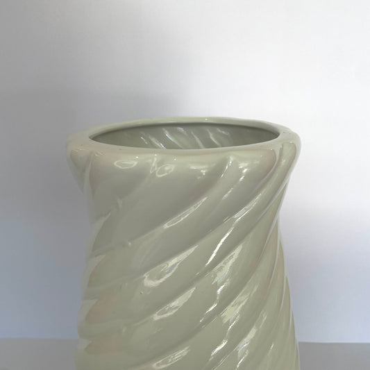 Vaso Lipe Cerâmica 25 cm - Branco | Cerâmica Alessandra