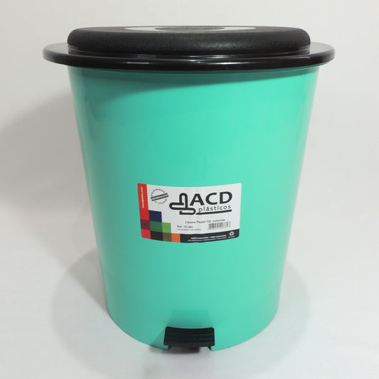 Lixeira Redonda com Pedal 12 Litros | ACD Plásticos
