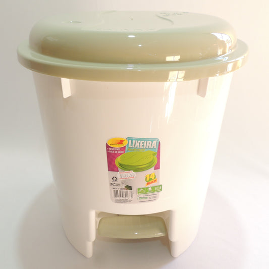 Lixeira Redonda com Pedal 14 Litros | Plásticos Rainha