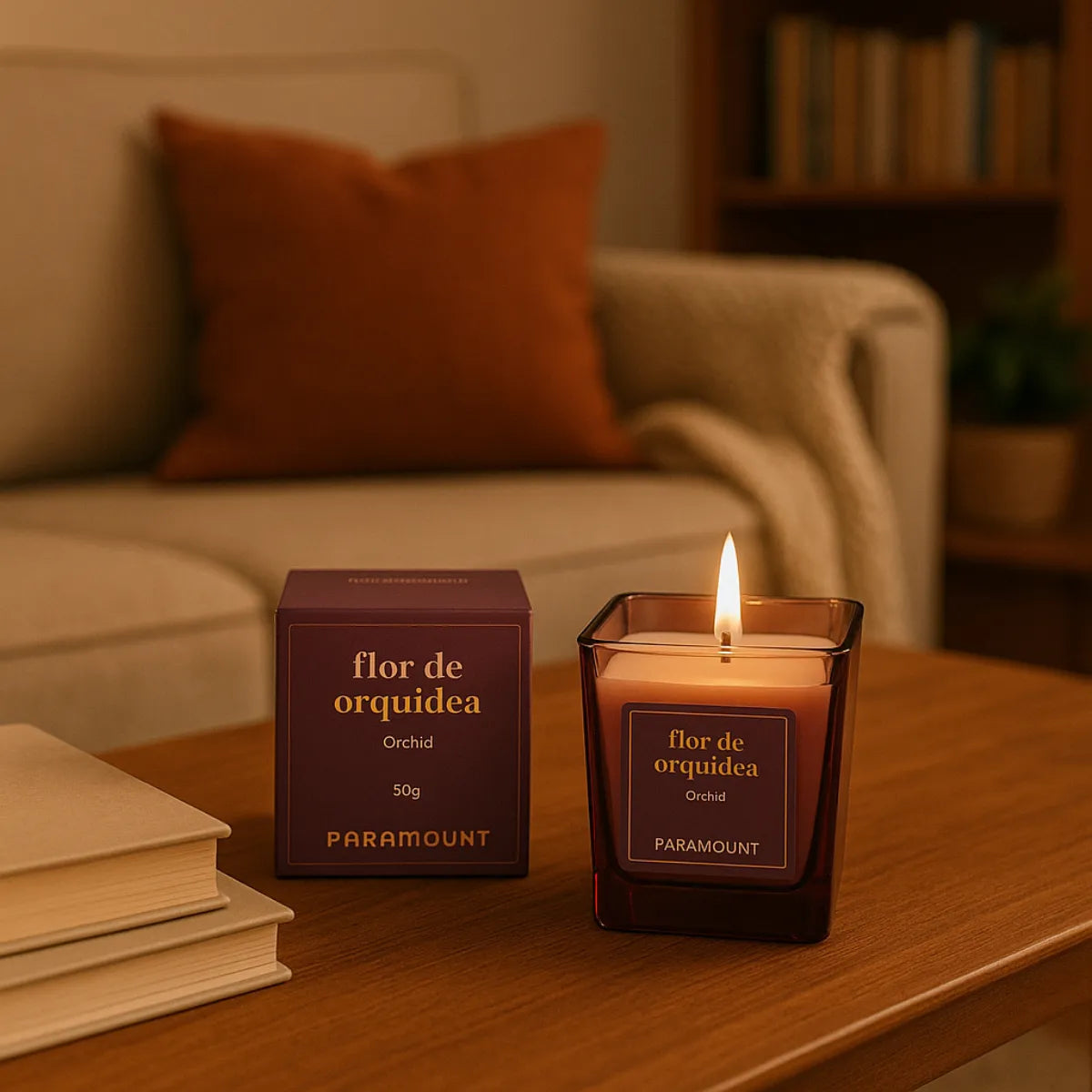 Vela Aromática Paramount 200 g – Flor de Orquídea | Ambiente Perfume e Decoração
