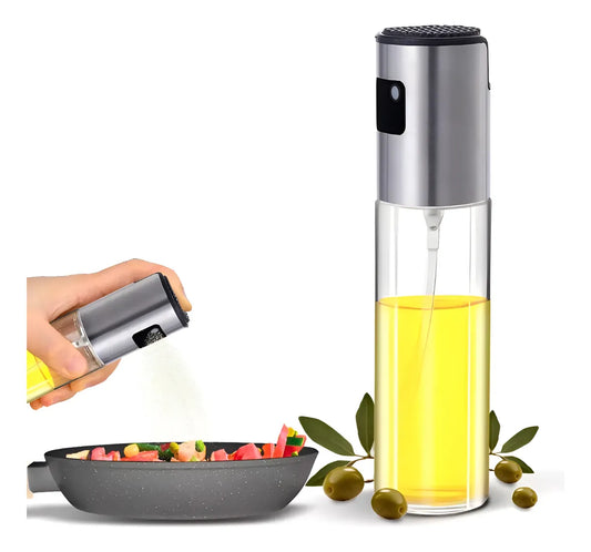 Spray para Temperos Líquido 100 ml BigSul – Vidro Transparente com Pulverizador, Dose Precisa para Óleos e Temperos