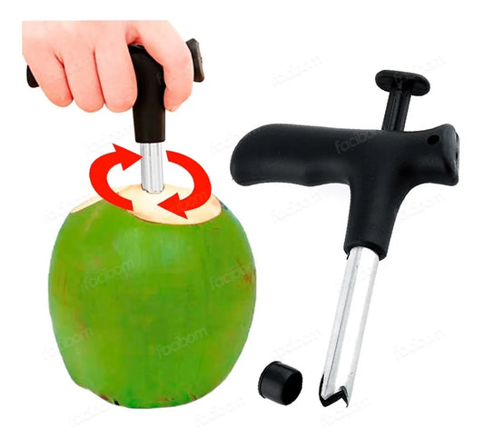 Furador de Coco em Inox Clink – Praticidade e Resistência na Hora de Servir
