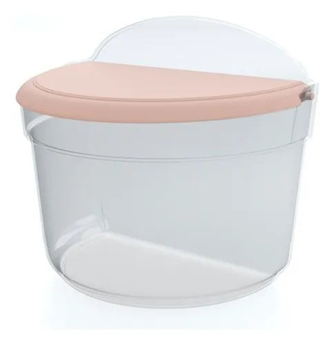 Saleiro de Mesa Utility Home 1 kg – Acrílico Transparente com Tampa 11,5×13×16 cm