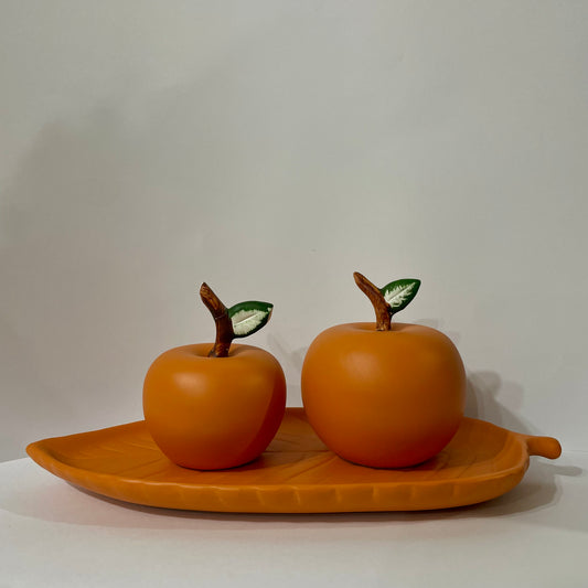 Decoração de Cerâmica - Dupla de Maçãs | Cerâmica Judite