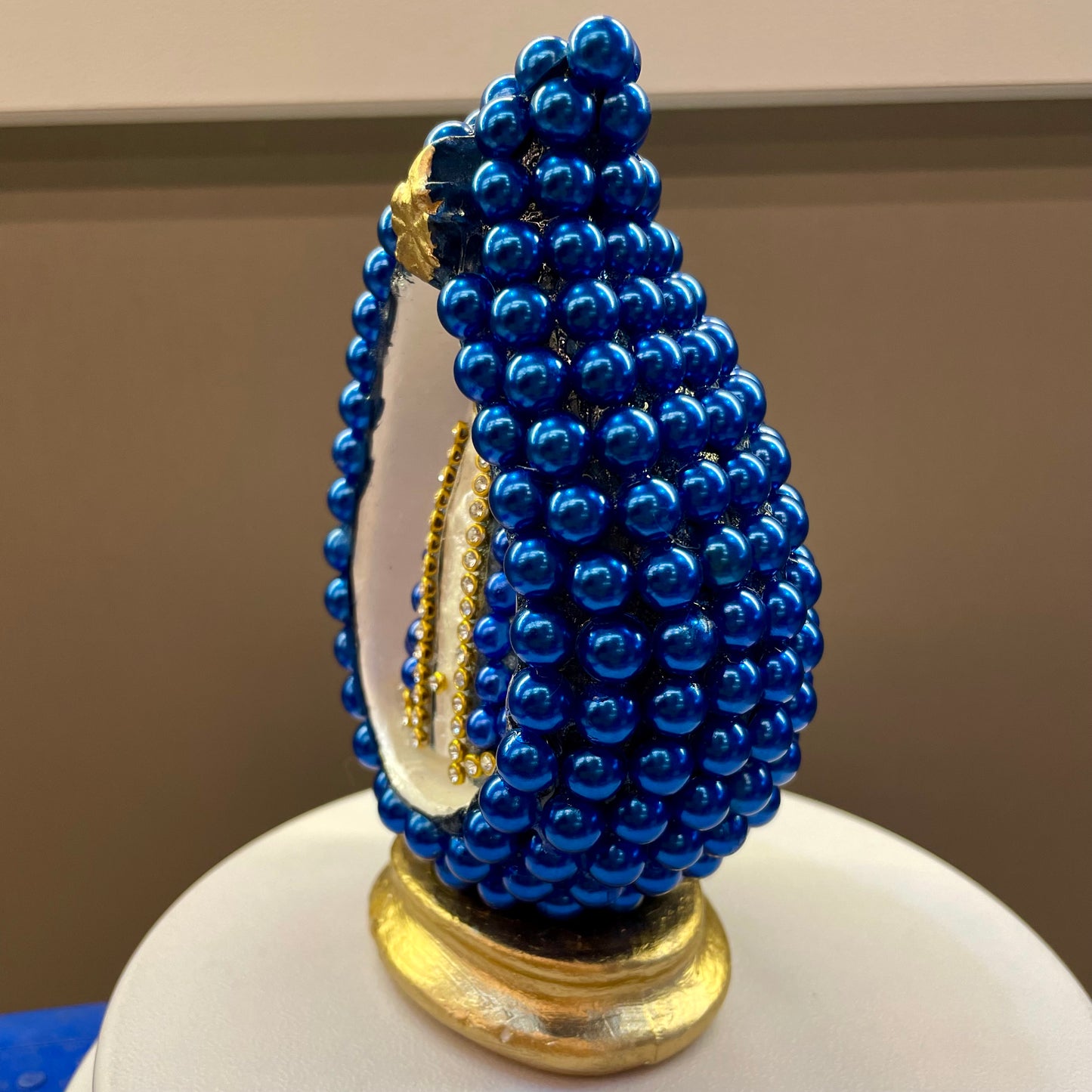 Decoração Nossa Senhora Aparecida na Gota - Pérola Azul