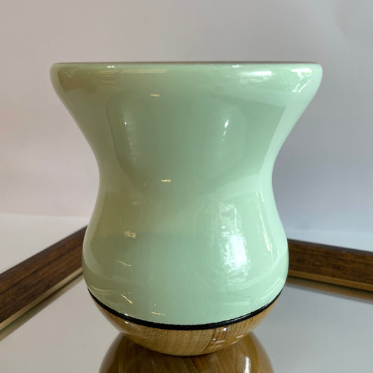 Cuia de Chimarrão Matetri Sage 12 cm – Madeira Premium Verde Claro, Artesanal