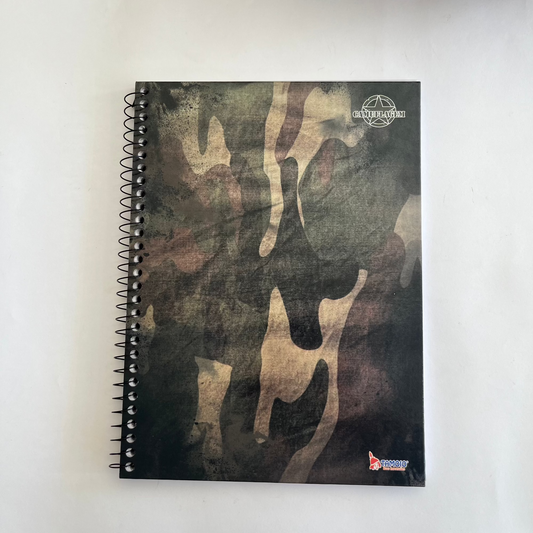 Caderno Camuflagem | Universitário Capa Dura 1 Matéria 80 Folhas | Tamoio