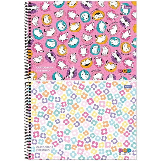 Caderno de Desenho Pop Collection 96 Folhas – Foroni