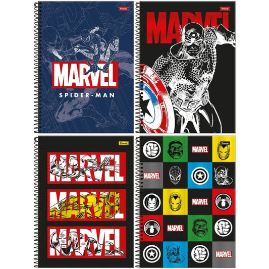 Caderno Marvel Comics Universitário 1 Matéria 80 Folhas | Foroni