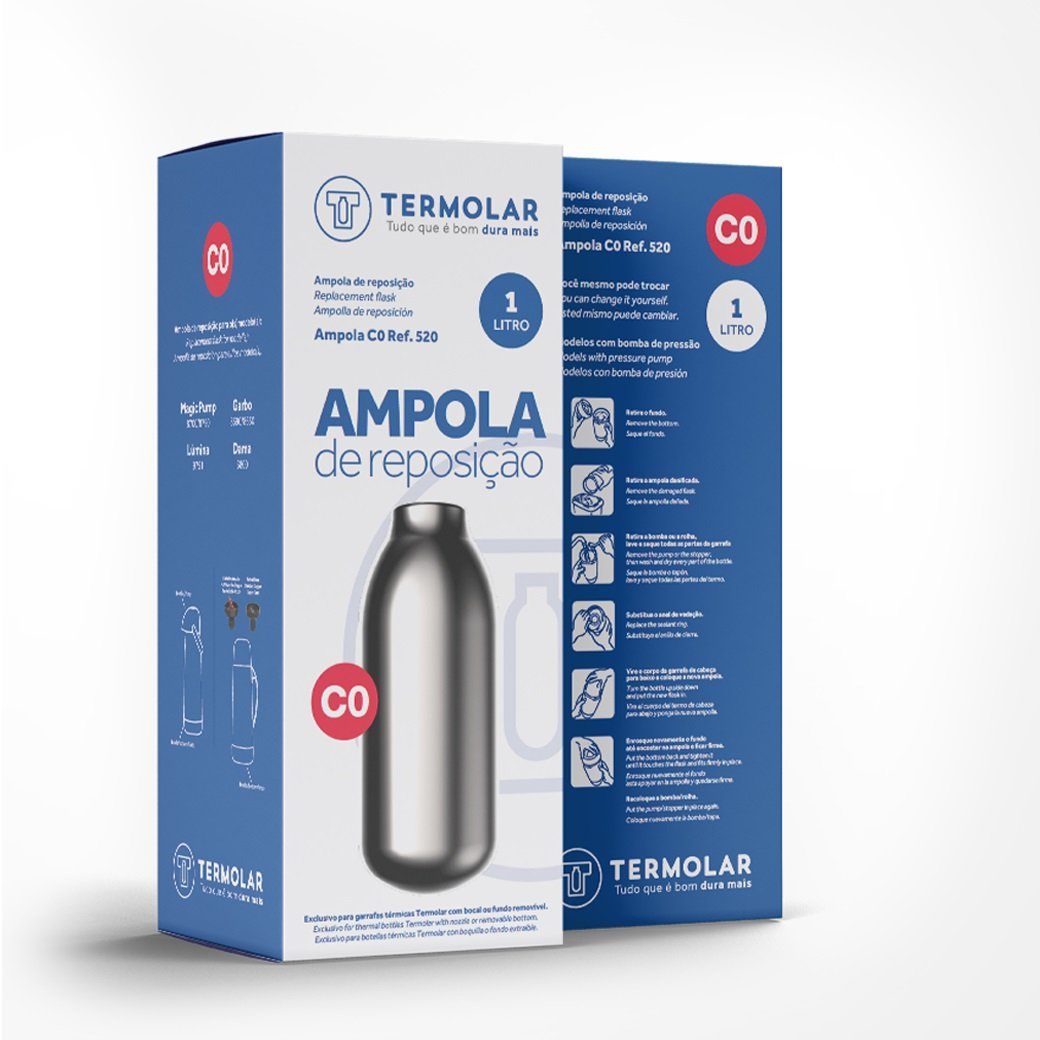 Ampola de Reposição para Garrafa Térmica C0 Lúmina/Magic Pump 1 Litro | Termolar