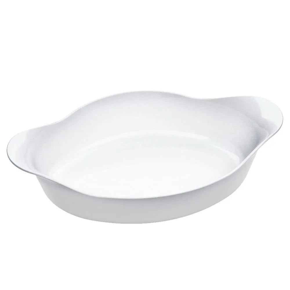 Assadeira Oval Opaline Marinex 1,85 Litros - Branca | Nadir