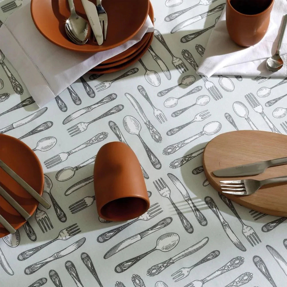 Toalha de Mesa Quadrada 78×78 cm Döhler Athenas Clean – Estampa Ellie, 50% Algodão/50% Poliéster, Fácil Limpeza e Alta Durabilidade