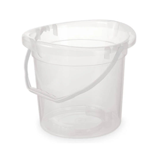 Balde 11 L Transparente Plasvale – Ideal para limpeza, medição e uso doméstico