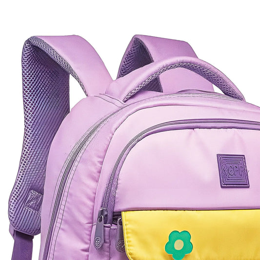 Mochila Escolar 45 cm Feminina Juvenil | Rosa e Lilás | Yepp