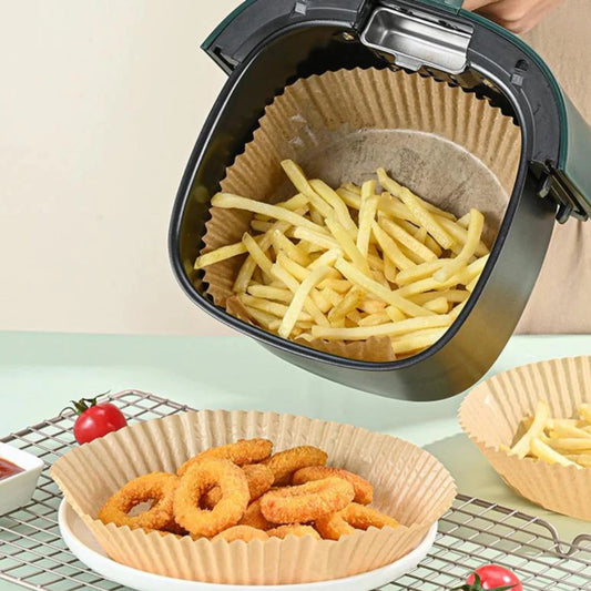 Forro de Papel Redondo 16 cm (50 un) – Forro para Air Fryer | Descartável