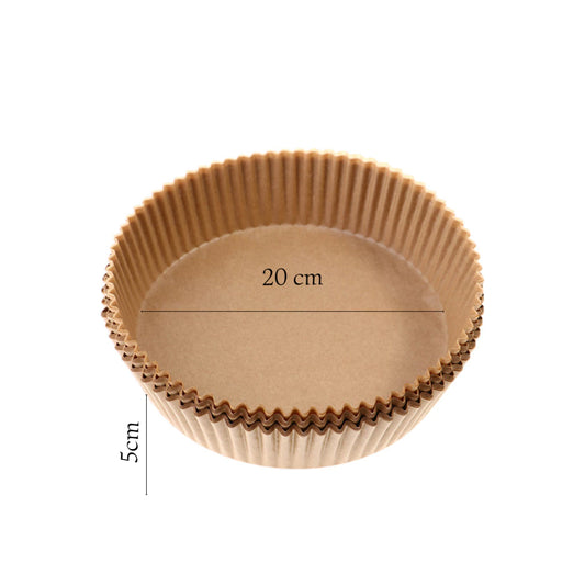 Forro de Papel Redondo 16 cm (50 un) – Forro para Air Fryer | Descartável