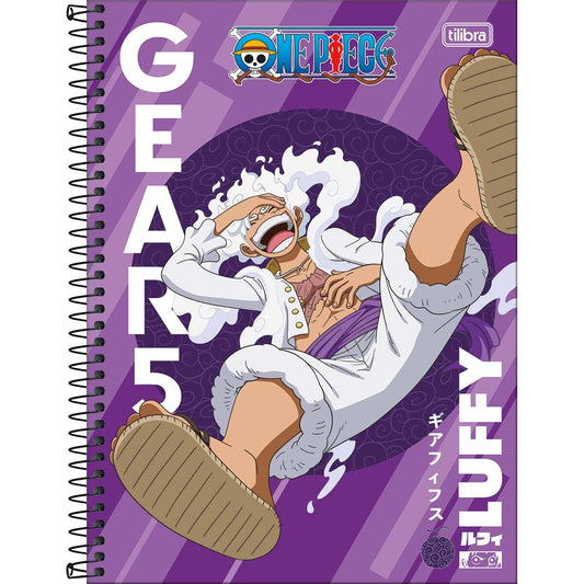 Caderno One Piece | Universitário Capa Dura 1 Matéria 80 Folhas | Tilibra